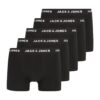 JACK & JONES Boxeralsók 'Huey'  fekete / fehér