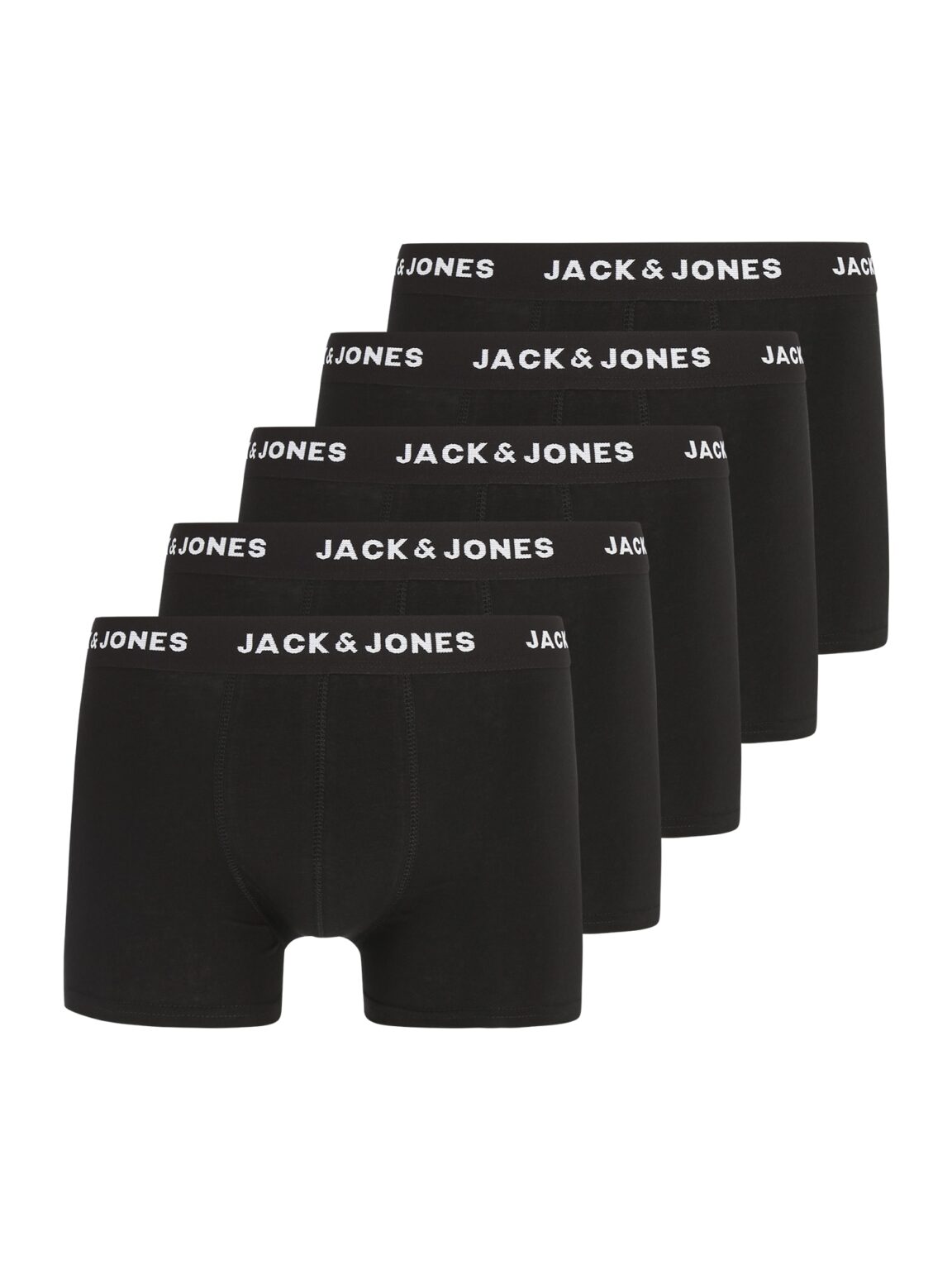 JACK & JONES Boxeralsók 'Huey'  fekete / fehér
