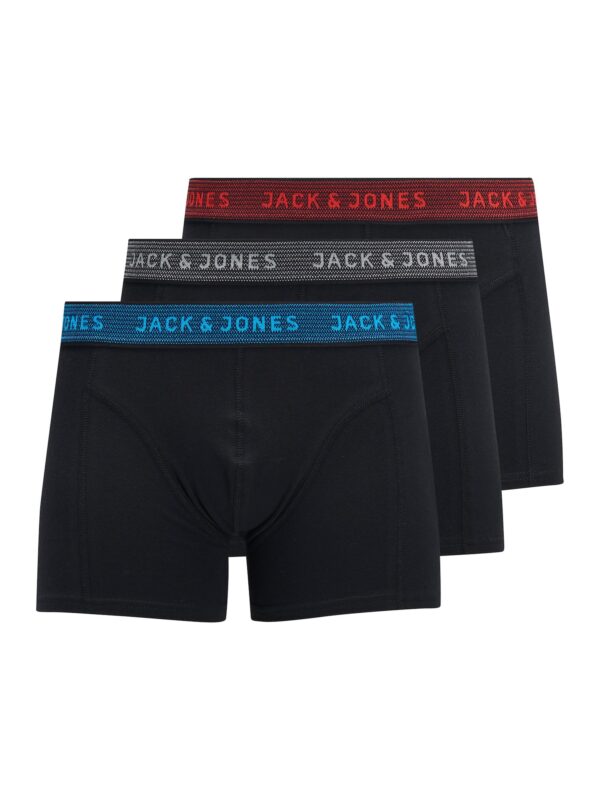 JACK & JONES Boxeralsók 'JACWaistband'  kék / szürke / piros / fekete