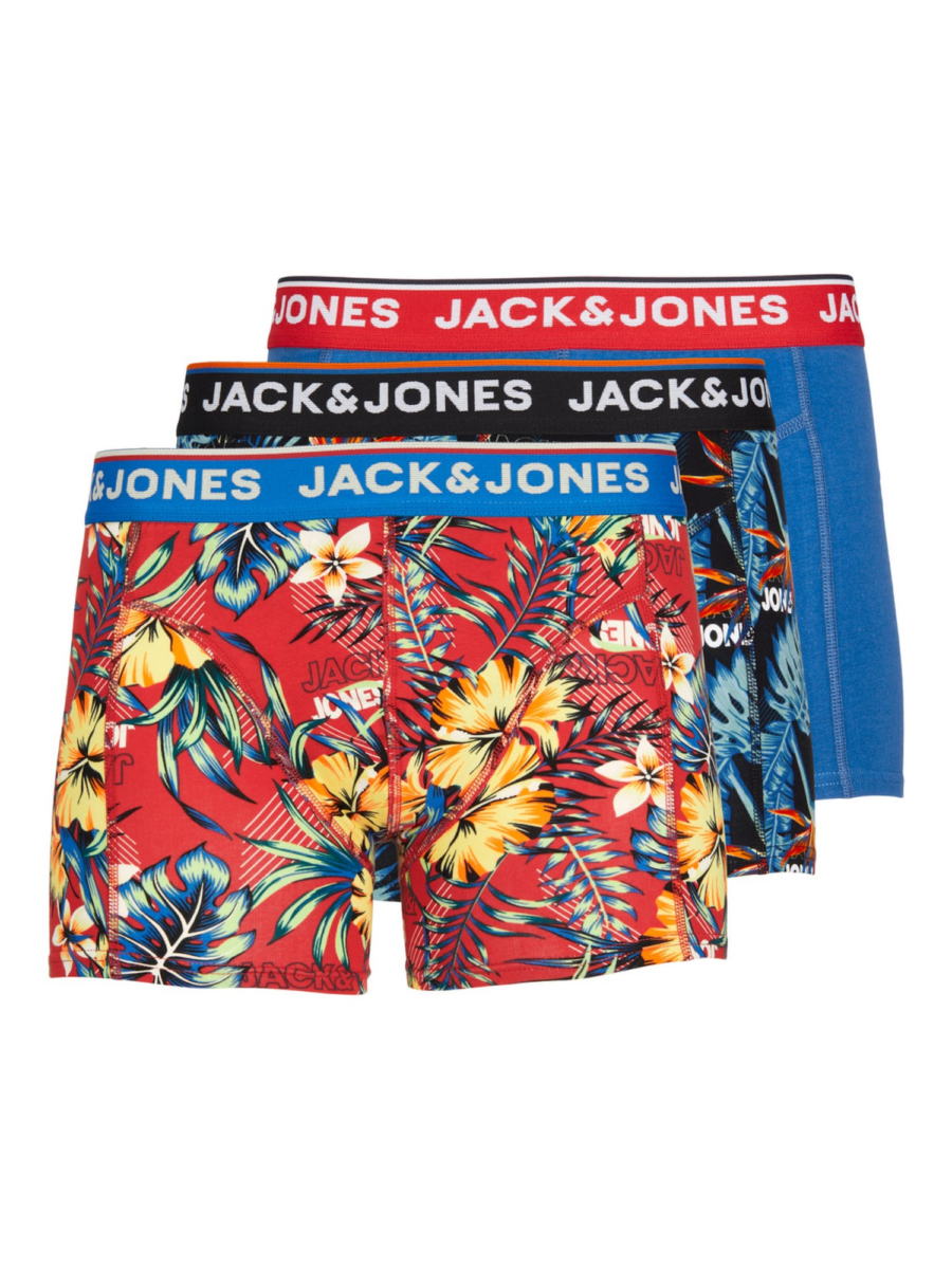 JACK & JONES Boxeralsók 'JJAzores'  kék / piros / fekete / fehér-Hungary