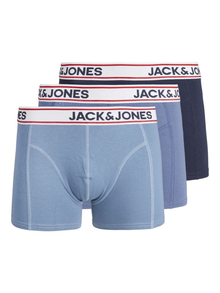 JACK & JONES Boxeralsók 'Jake'  tengerészkék / világoskék / sötétvörös / fehér-Ár