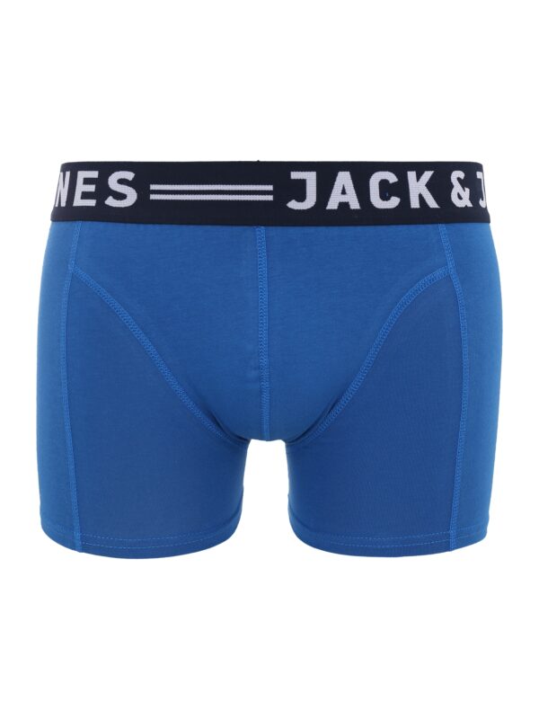 JACK & JONES Boxeralsók 'Sense'  kék / fekete / fehér