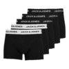 JACK & JONES Boxeralsók 'Solid'  fekete / fehér-Ár