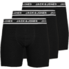 JACK & JONES Boxeralsók  fekete / fehér-Hungary
