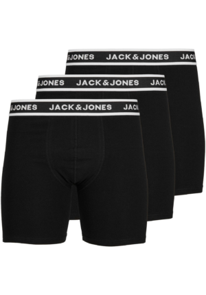 JACK & JONES Boxeralsók  fekete / fehér-Hungary