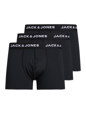 JACK & JONES Boxeralsók  fekete / fehér-Hungary