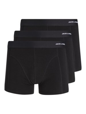 JACK & JONES Boxeralsók  fekete / fehér-hu