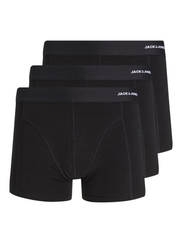 JACK & JONES Boxeralsók  fekete / fehér-hu
