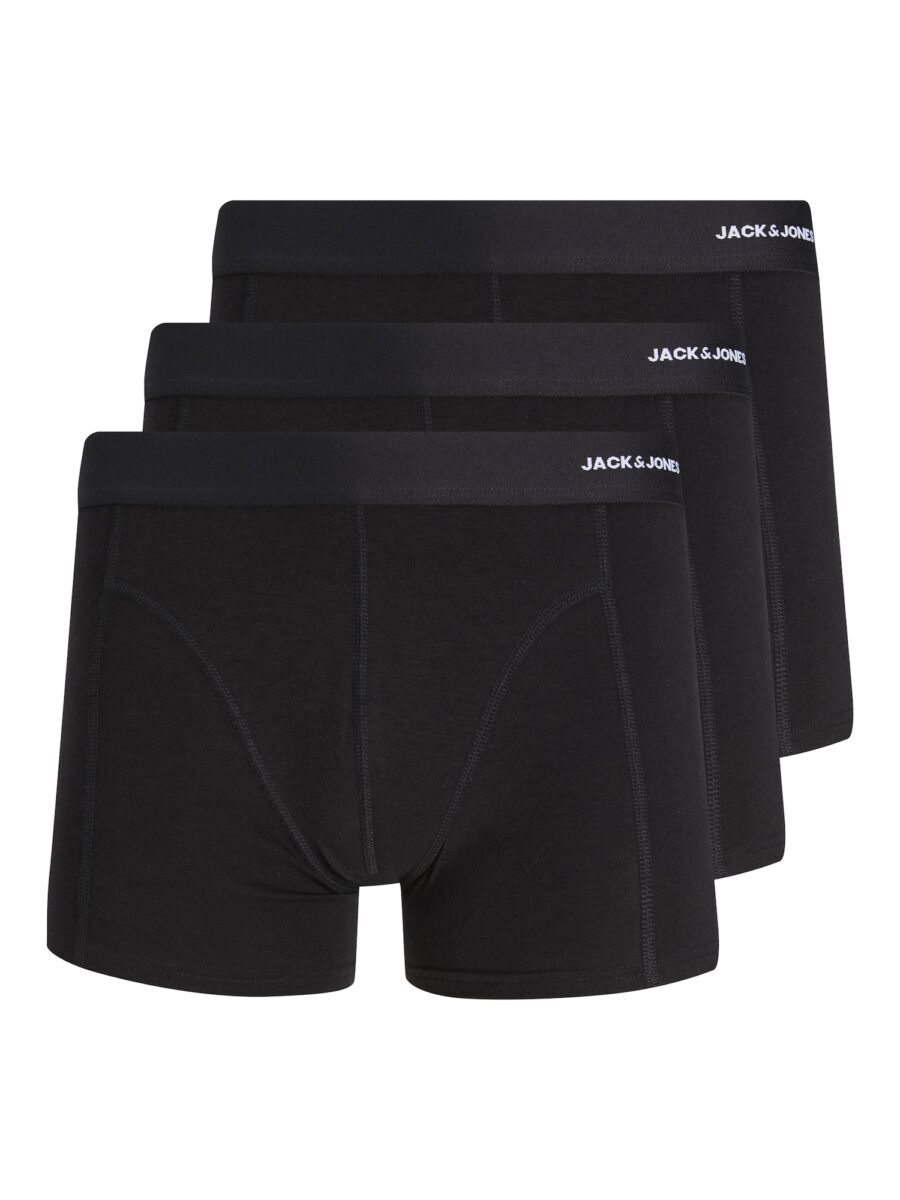 JACK & JONES Boxeralsók  fekete / fehér-hu