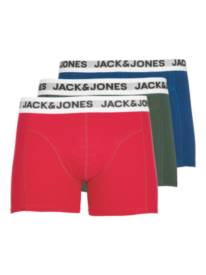 JACK & JONES Boxeralsók  piros / fekete / fehér-Hungary