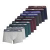 JACK & JONES Boxeralsók  sötétszürke / szürke melír / sötétzöld / borvörös-hu