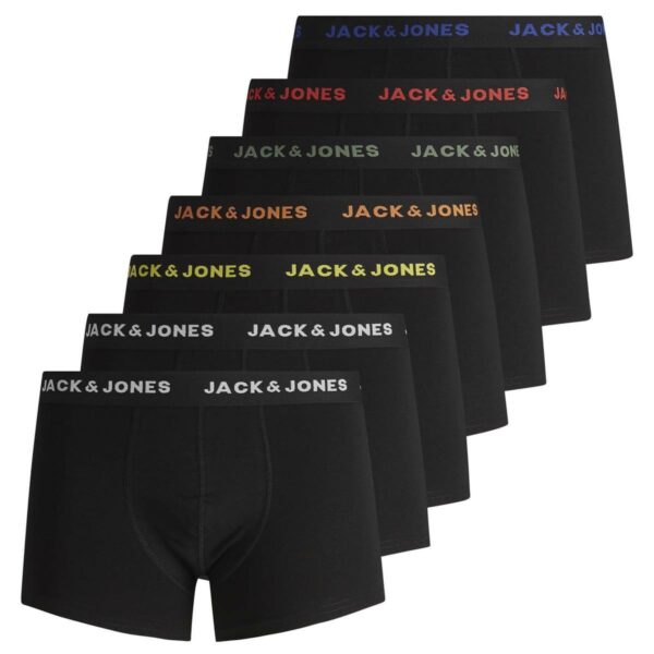 JACK & JONES Boxeralsók  sötétzöld / narancs / piros / fekete / fehér