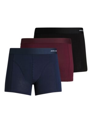JACK & JONES Boxeralsók  tengerészkék / bordó / fekete / fehér-hu