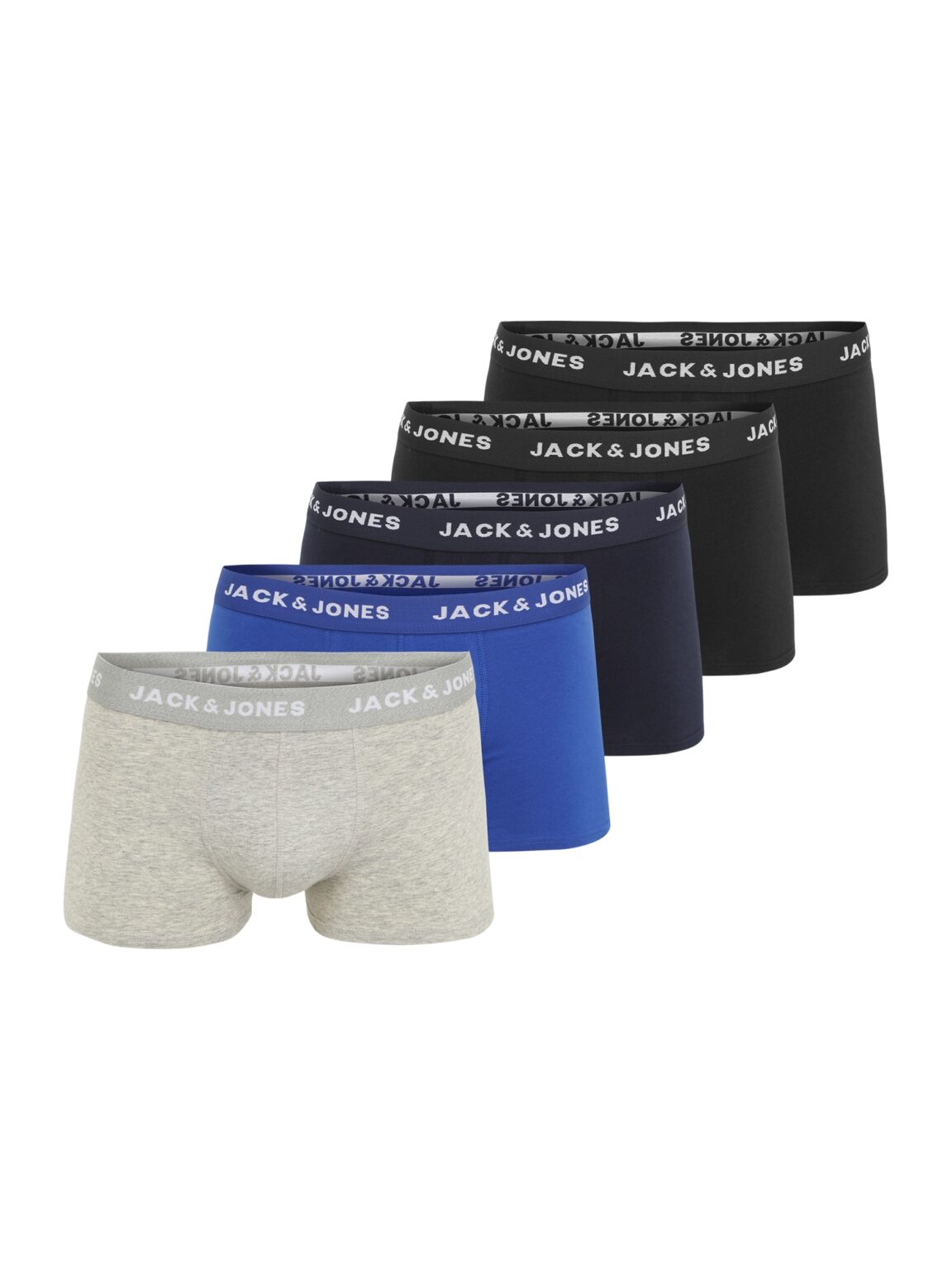 JACK & JONES Boxeralsók  tengerészkék / királykék / világosszürke / fekete / fehér
