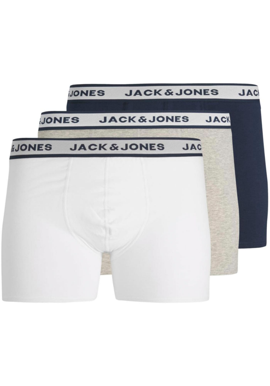 JACK & JONES Boxeralsók  tengerészkék / világosszürke / fekete / fehér-Ár
