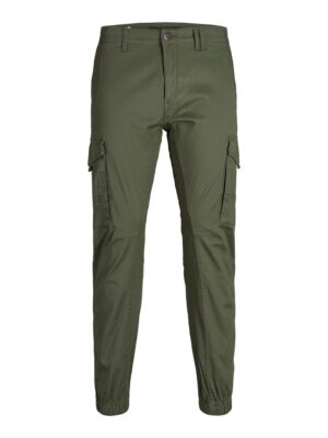 JACK & JONES Cargo nadrágok 'JJIPaul JJFlake'  sötétzöld