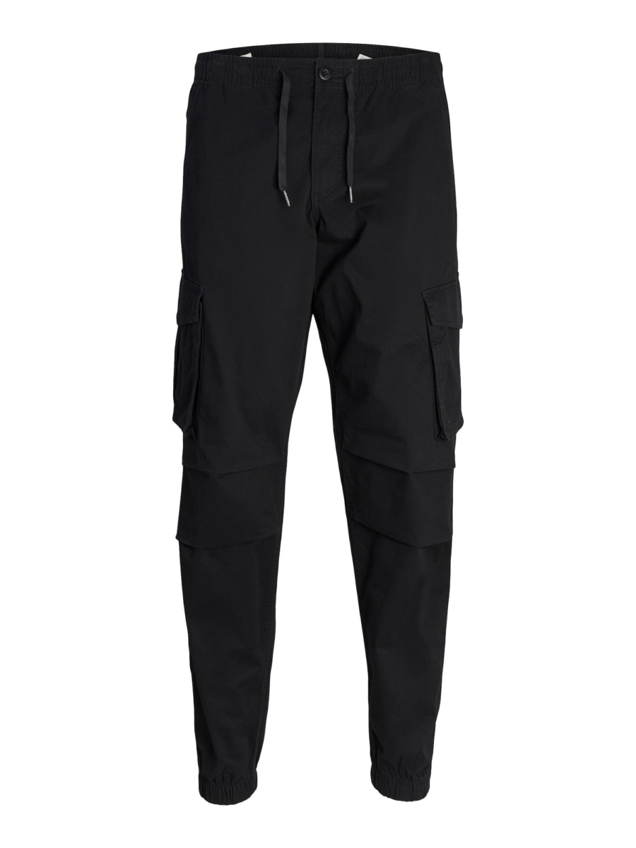 JACK & JONES Cargo nadrágok 'Kane Noah'  fekete / piszkosfehér-Ár