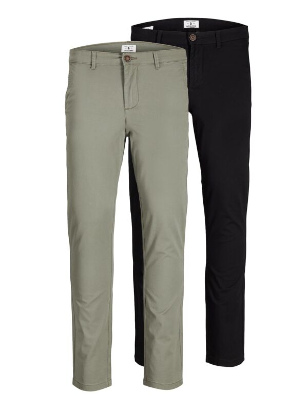 JACK & JONES Chino nadrág 'Macro Dave'  pasztellzöld / fekete