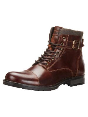 JACK & JONES Fűzős csizma 'Albany'  sötét barna