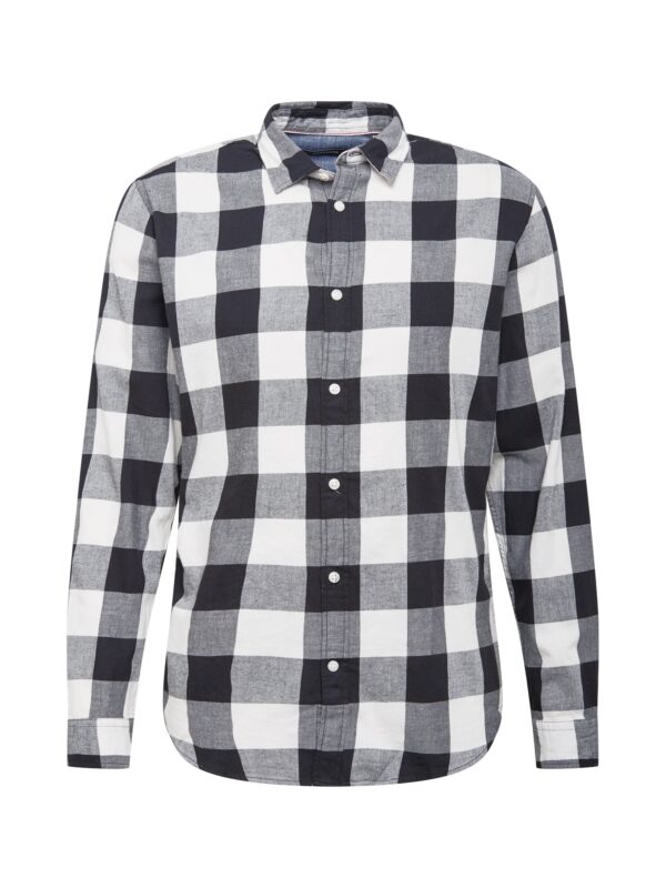 JACK & JONES Ing 'Gingham'  fekete / fehér-hu