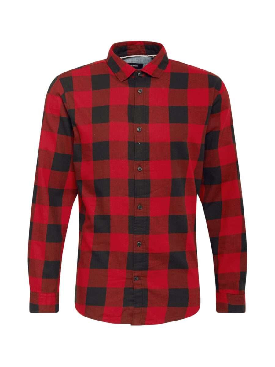 JACK & JONES Ing 'Gingham'  vérvörös / fekete-hu