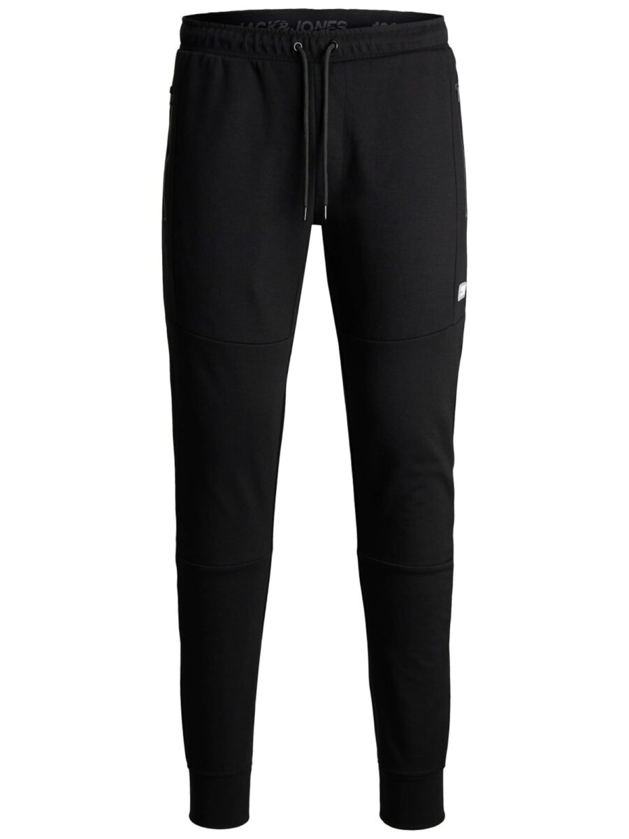 JACK & JONES Nadrág 'Will'  fekete / fehér-hu