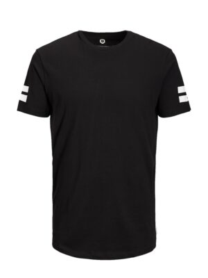 JACK & JONES Póló 'Boro'  fekete / fehér