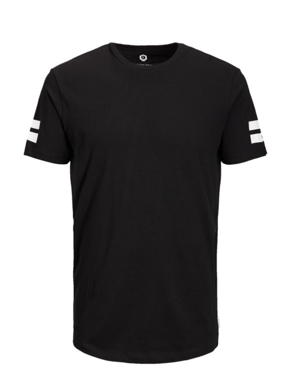 JACK & JONES Póló 'Boro'  fekete / fehér