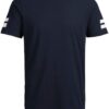 JACK & JONES Póló 'Boro'  sötétkék / fehér