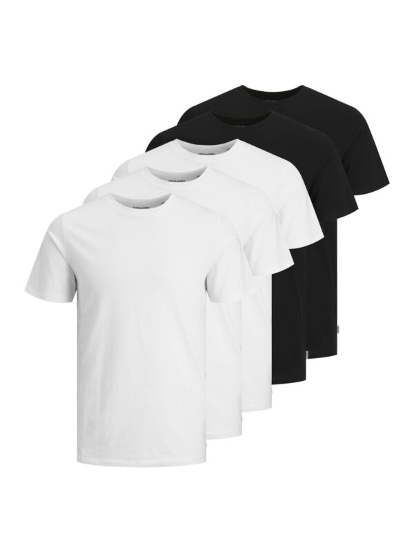 JACK & JONES Póló 'Essentials'  fekete / fehér-hu