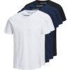 JACK & JONES Póló 'Essentials'  sötétkék / fekete / fehér-hu