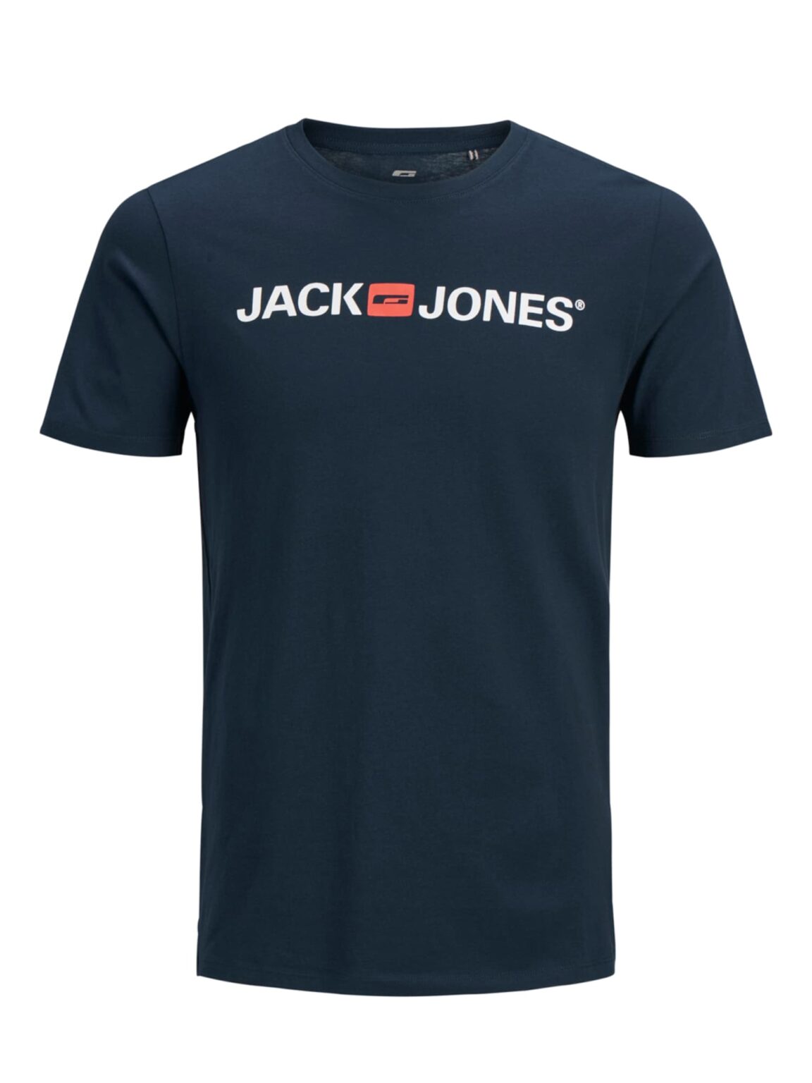 JACK & JONES Póló 'Essentials'  sötétkék / pasztellpiros / fehér