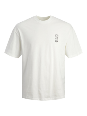 JACK & JONES Póló 'HEKTOR'  fekete / fehér-Ár