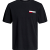 JACK & JONES Póló 'JJECorp'  piros / fekete / fehér-Ár