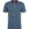 JACK & JONES Póló 'JJEPaulos'  éjkék / kék melír / rikító piros / fehér