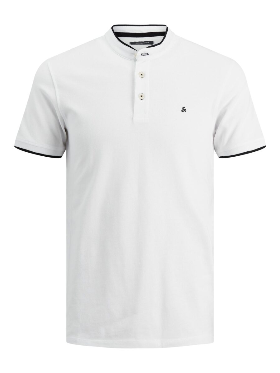 JACK & JONES Póló 'JJEPaulos'  fekete / piszkosfehér-hu