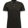 JACK & JONES Póló 'JJEPaulos'  sötétszürke / fehér-hu