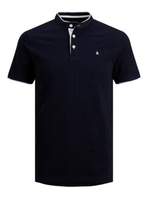 JACK & JONES Póló 'JJEPaulos'  tengerészkék / fehér-hu