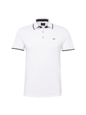 JACK & JONES Póló 'JJPaulos'  fekete / fehér