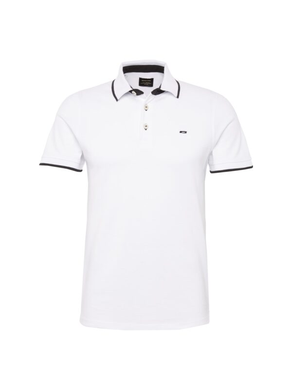 JACK & JONES Póló 'JJPaulos'  fekete / fehér