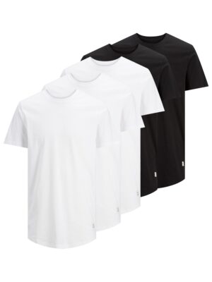 JACK & JONES Póló 'Noa'  fekete / fehér-hu