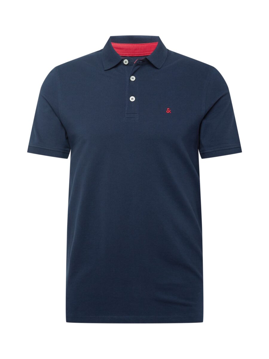 JACK & JONES Póló 'Paulos'  tengerészkék / piros-hu