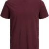 JACK & JONES Póló  bordó