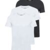 JACK & JONES Póló  fekete / fehér-hu