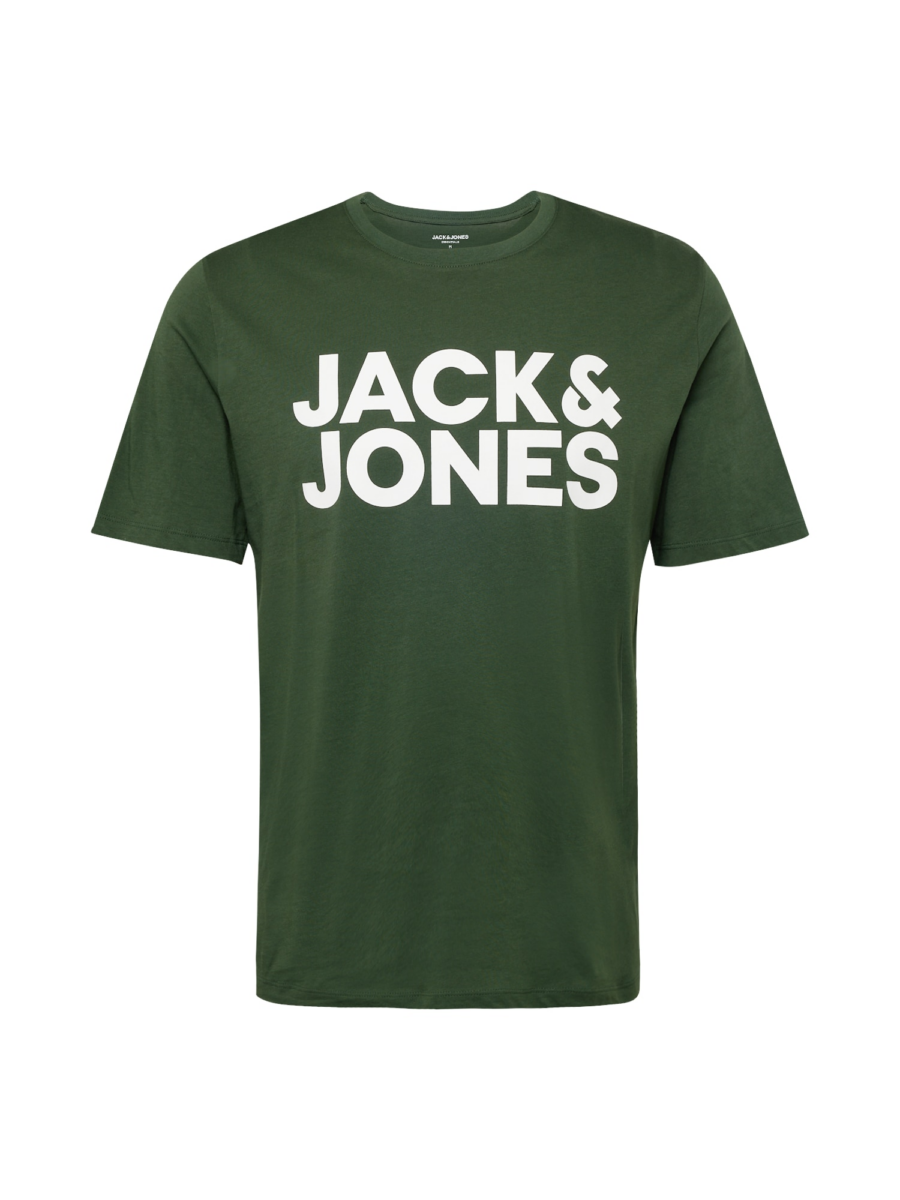 JACK & JONES Póló  fenyő / fehér-Ár