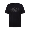 JACK & JONES Póló  szürke / fekete-Ár