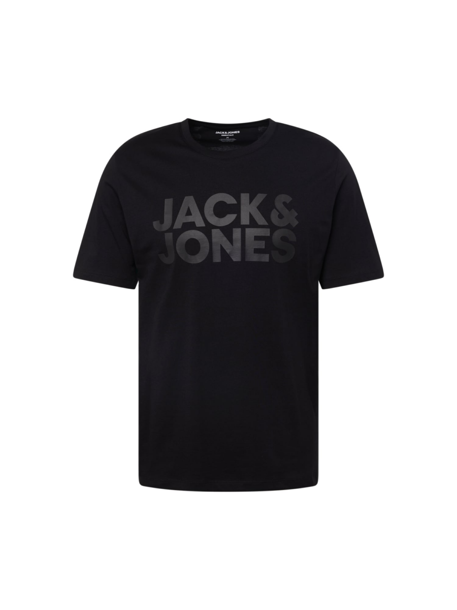 JACK & JONES Póló  szürke / fekete-Ár