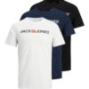 JACK & JONES Póló  tengerészkék / piros / fekete / fehér-hu
