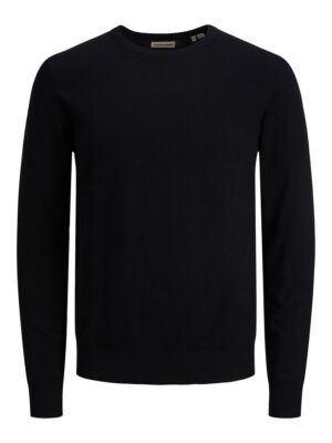 JACK & JONES Pulóver 'JJEEmil'  fekete-hu