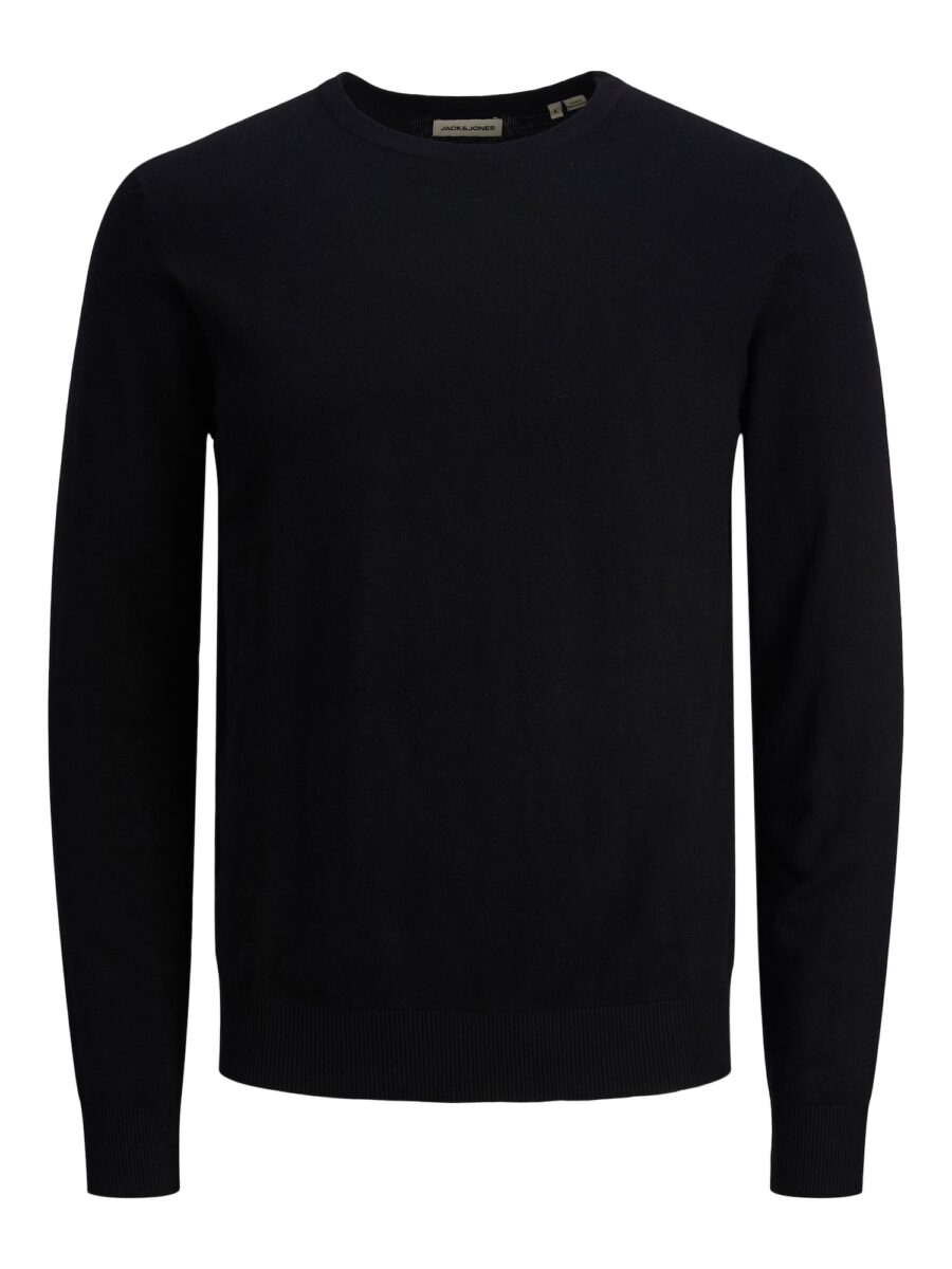 JACK & JONES Pulóver 'JJEEmil'  fekete-hu